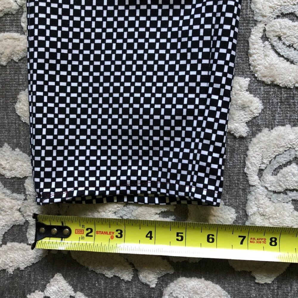 WhiteHouseBlackMarket, Black&White, Square Print, Dressy Capri, Sz: see descript - Picture 8 of 8